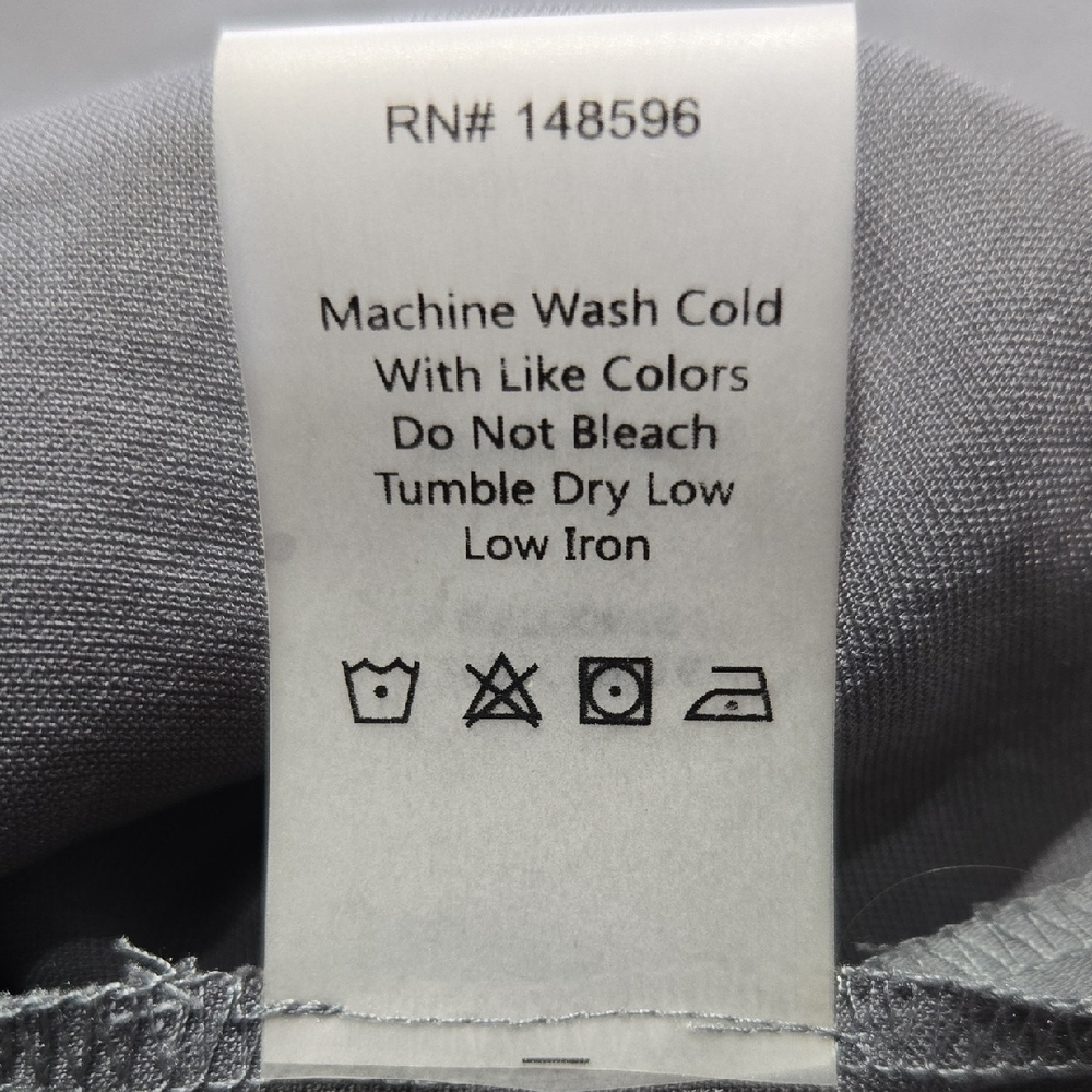 Universal Standard Silky Gray Short Sleeve Blouse - Picture 8 of 8